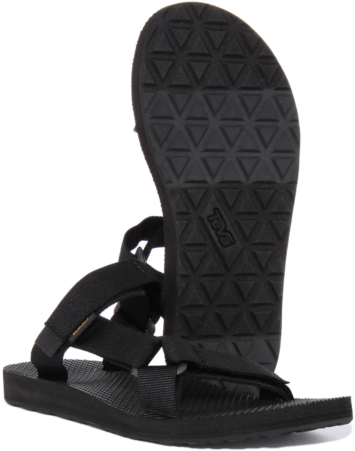 Teva Universal Slide Sandalia con correa de gancho y bucle para mujer en menta