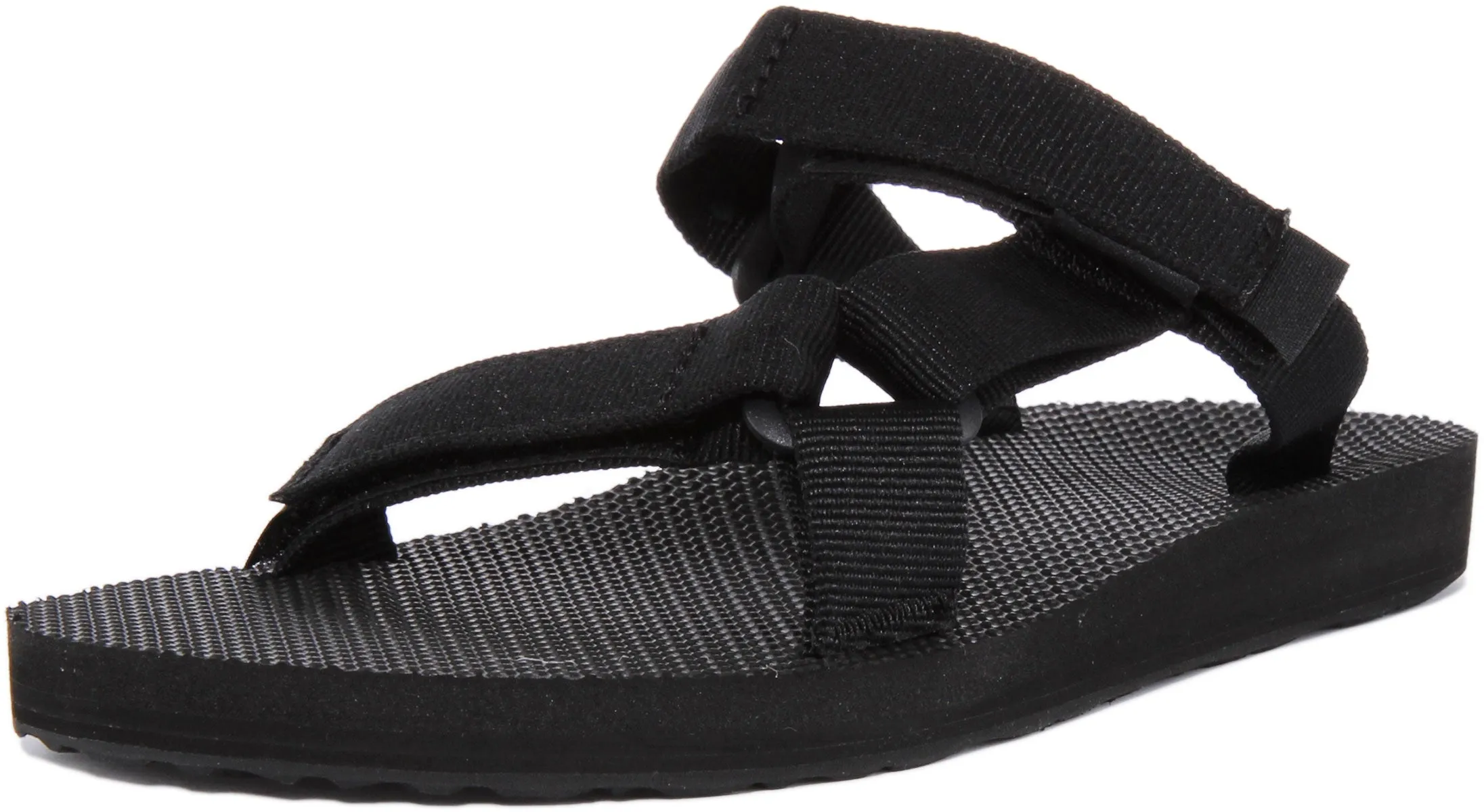 Teva Universal Slide Sandalia con correa de gancho y bucle para mujer en menta