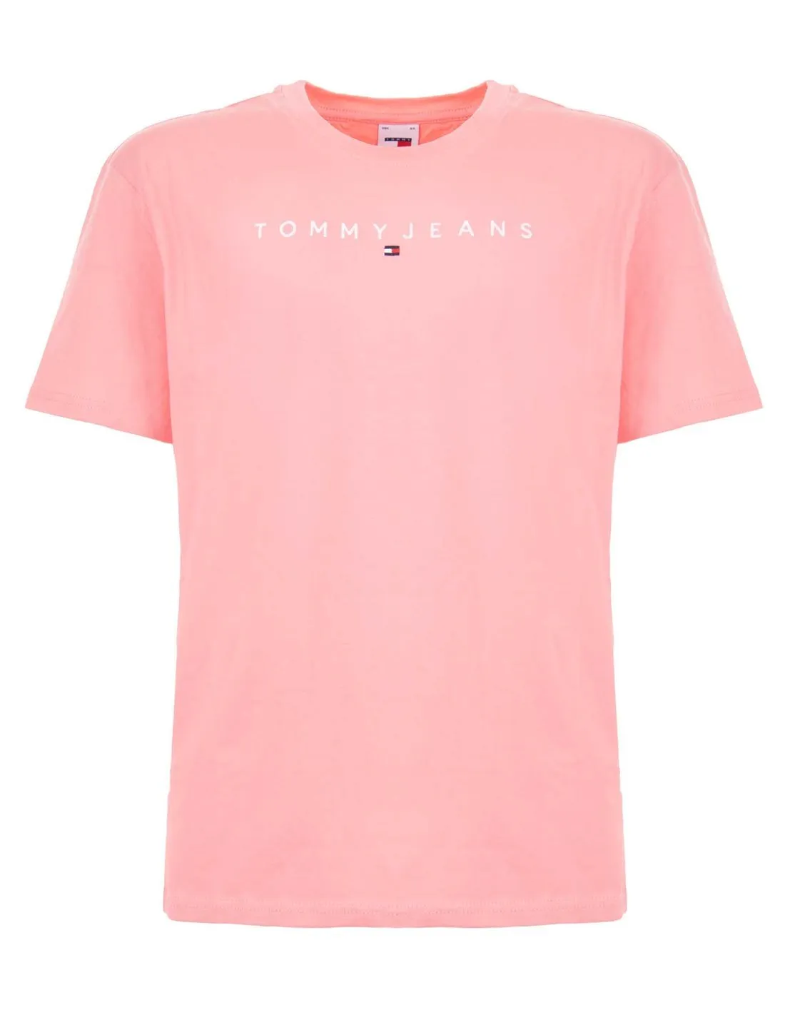 TOMMY JEANS  CAMISETA ROSA TJM REGULAR LINEAR LOGO DM0DM17993 HOMBRE