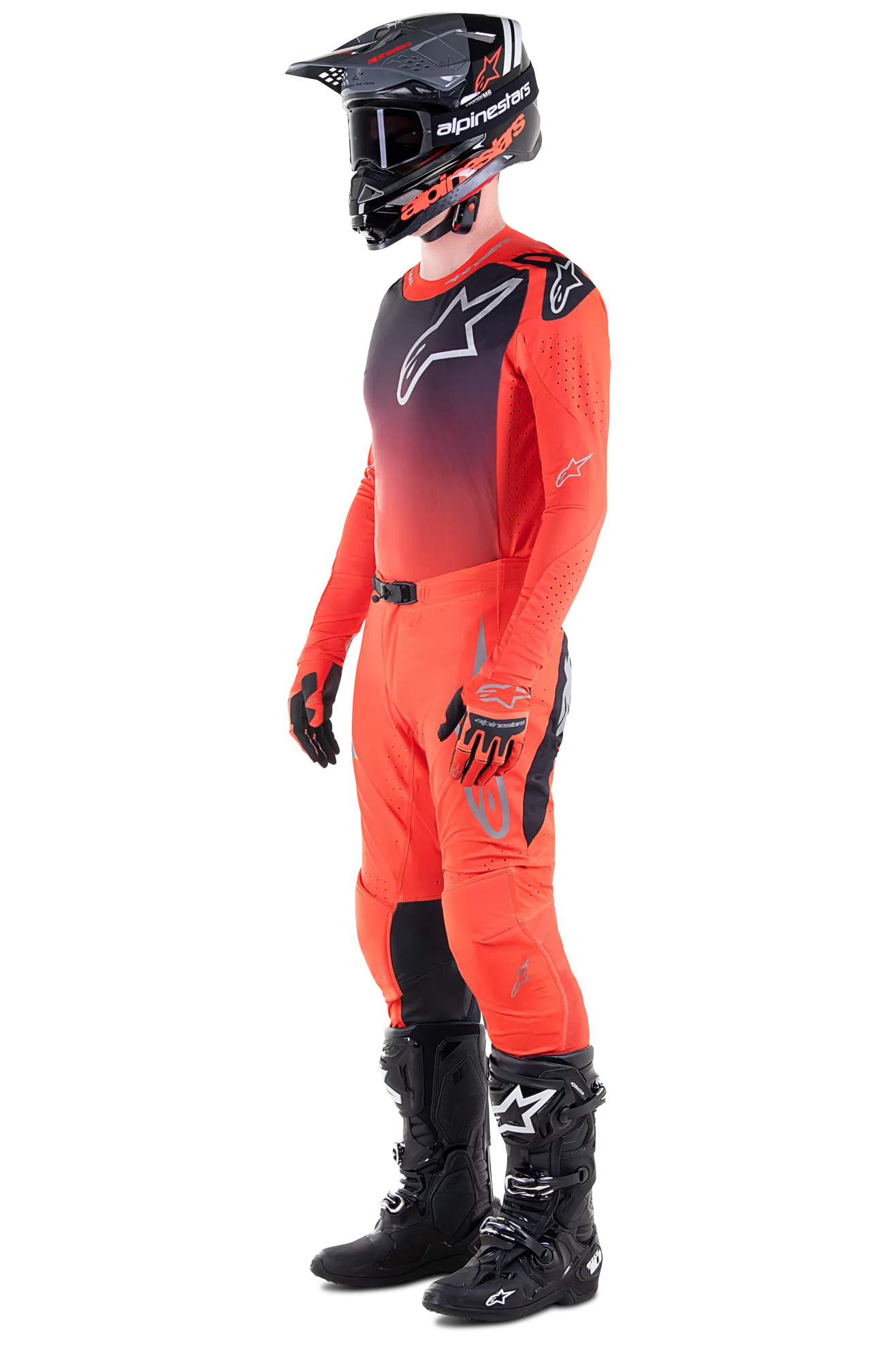 TRAJE DE CROSS ALPINESTARS SUPERTECH RISEN NARANJANEGRO