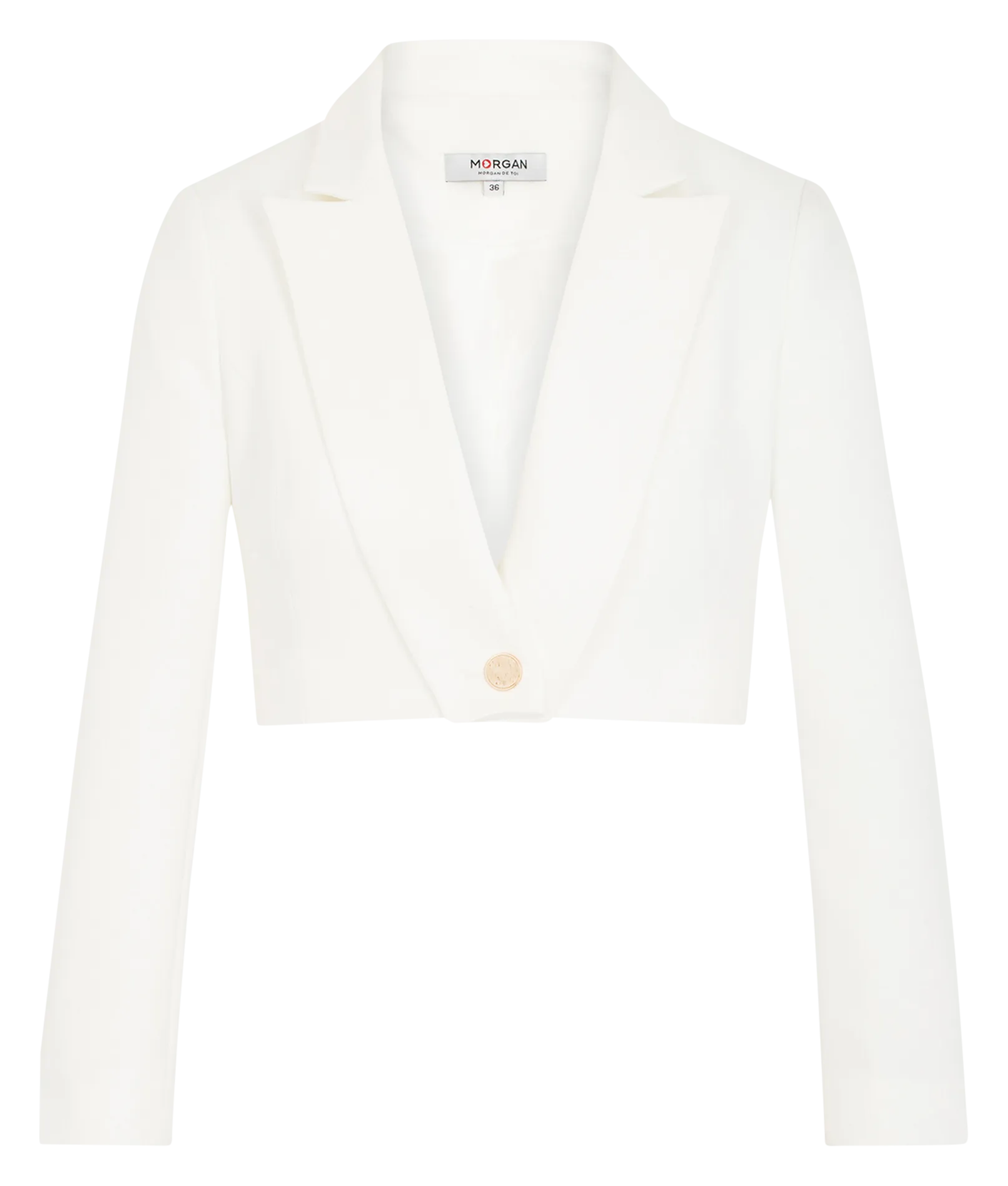 VESPA.F  CHAQUETA SASTRE CORTA EN BLANCO