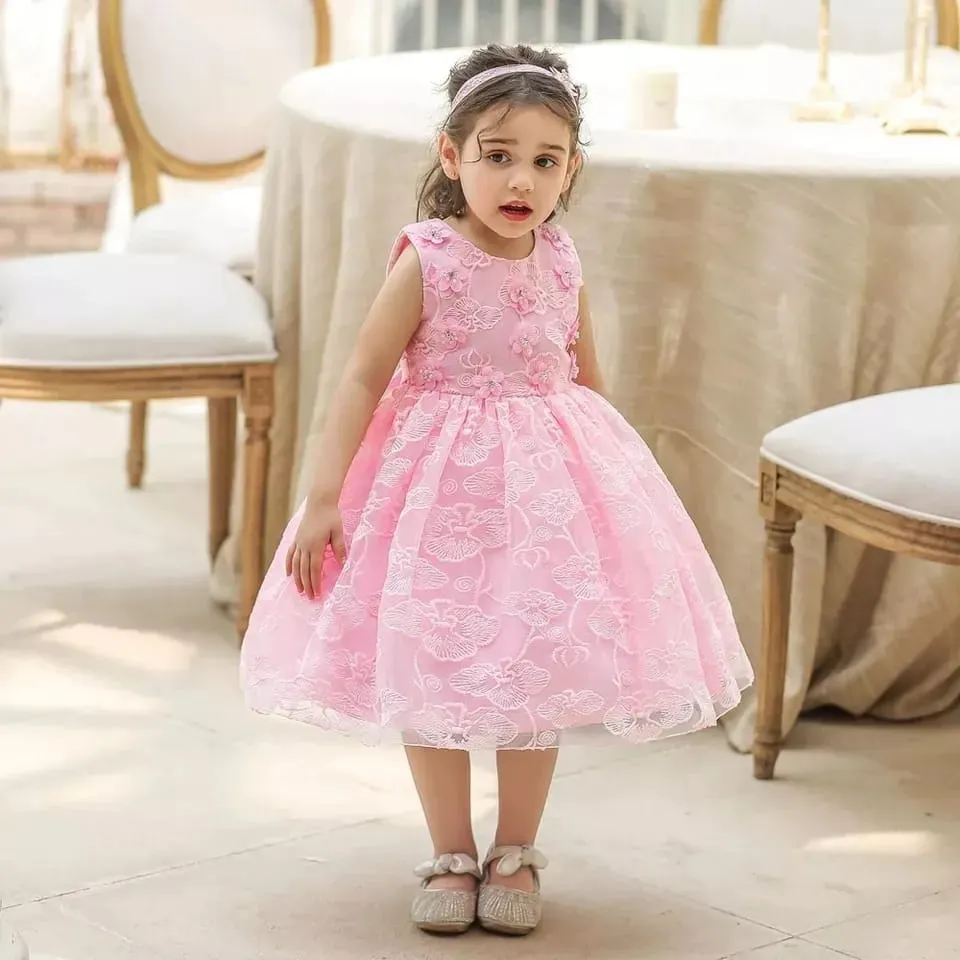 Vestido Bebe Niña Fiesta Bautizo