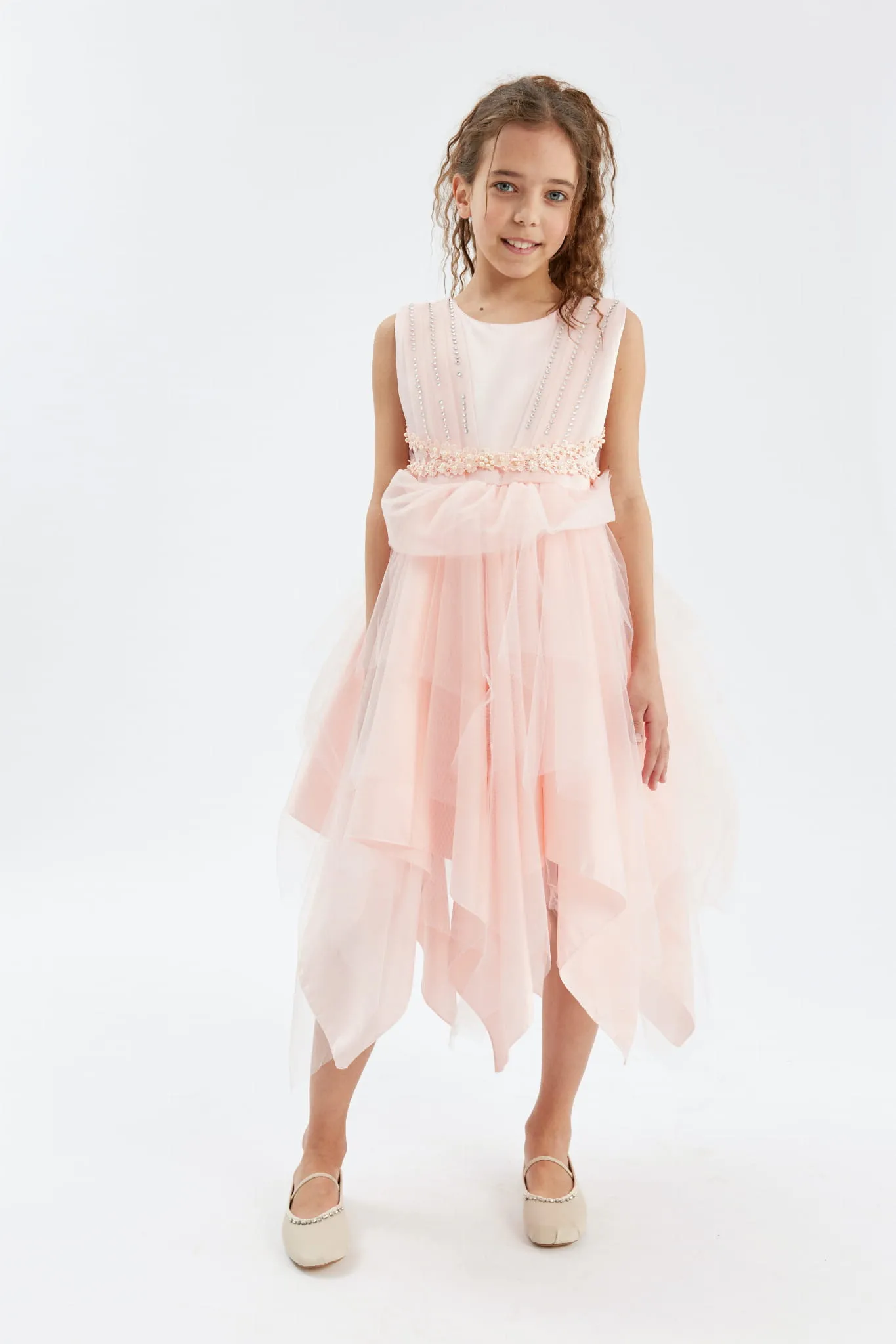 Vestido ceremonia niña Monica rosa