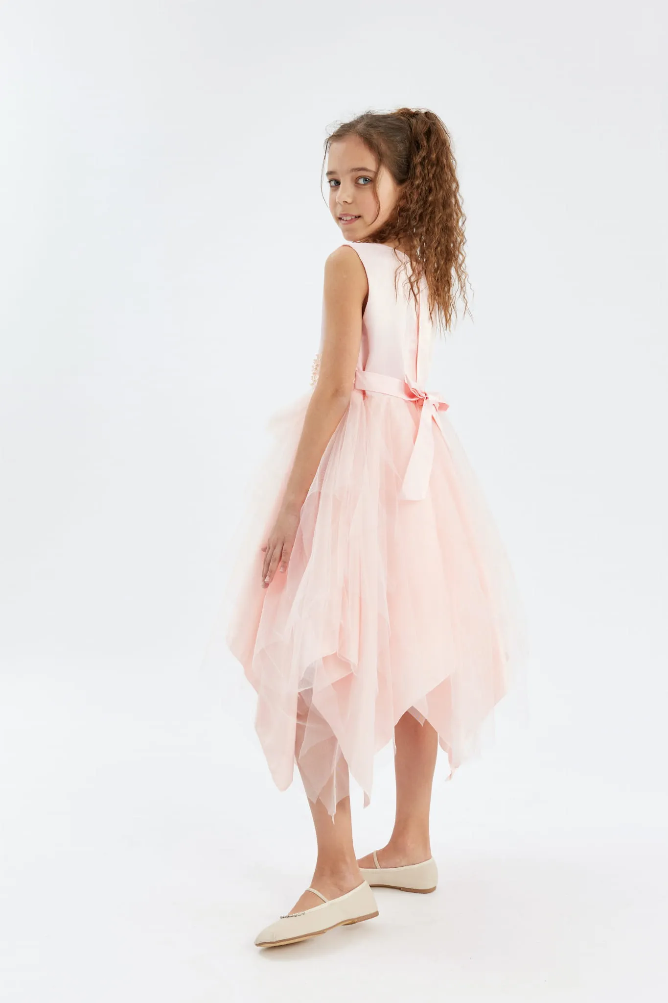 Vestido ceremonia niña Monica rosa