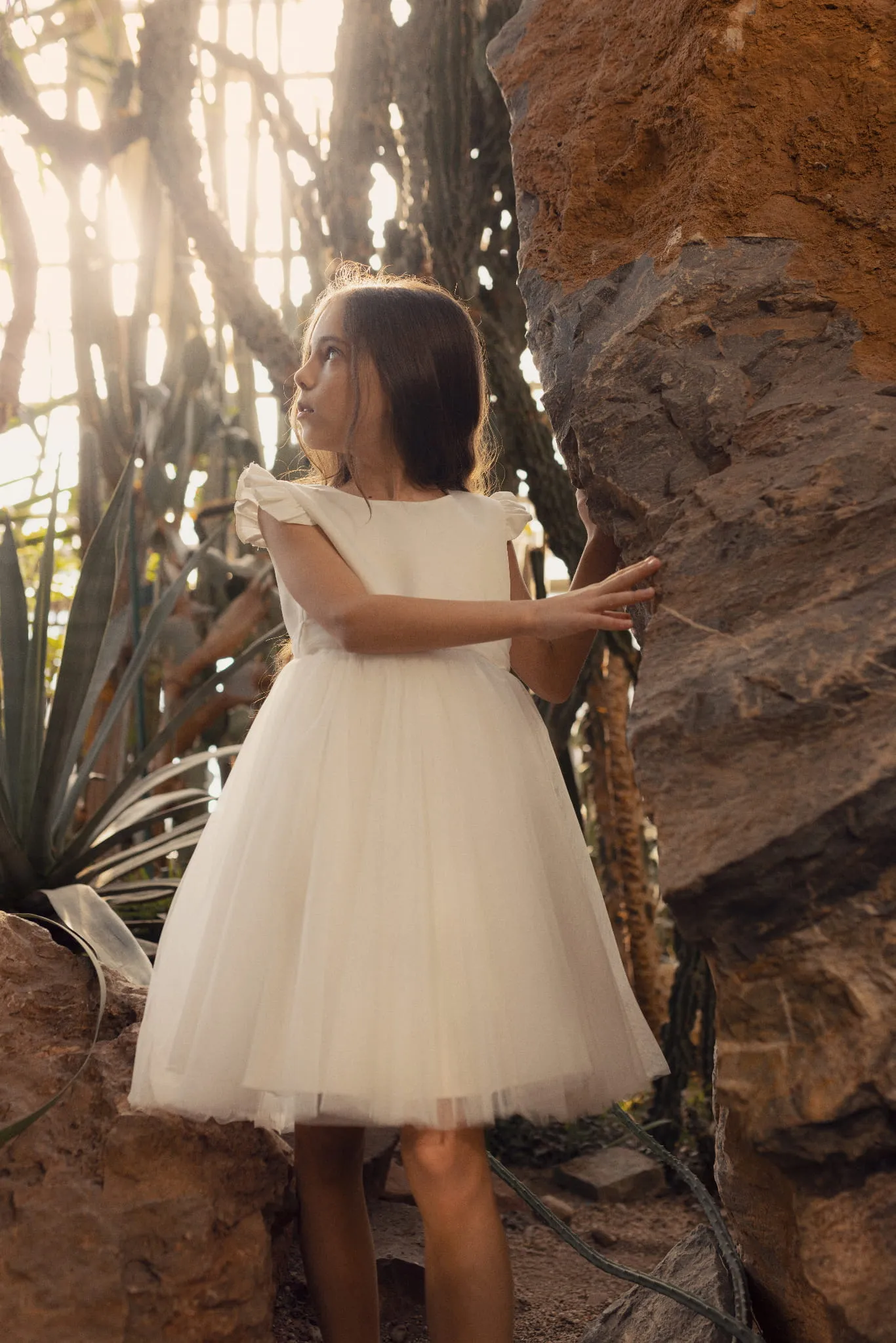 Vestido ceremonia niña Violette blanco