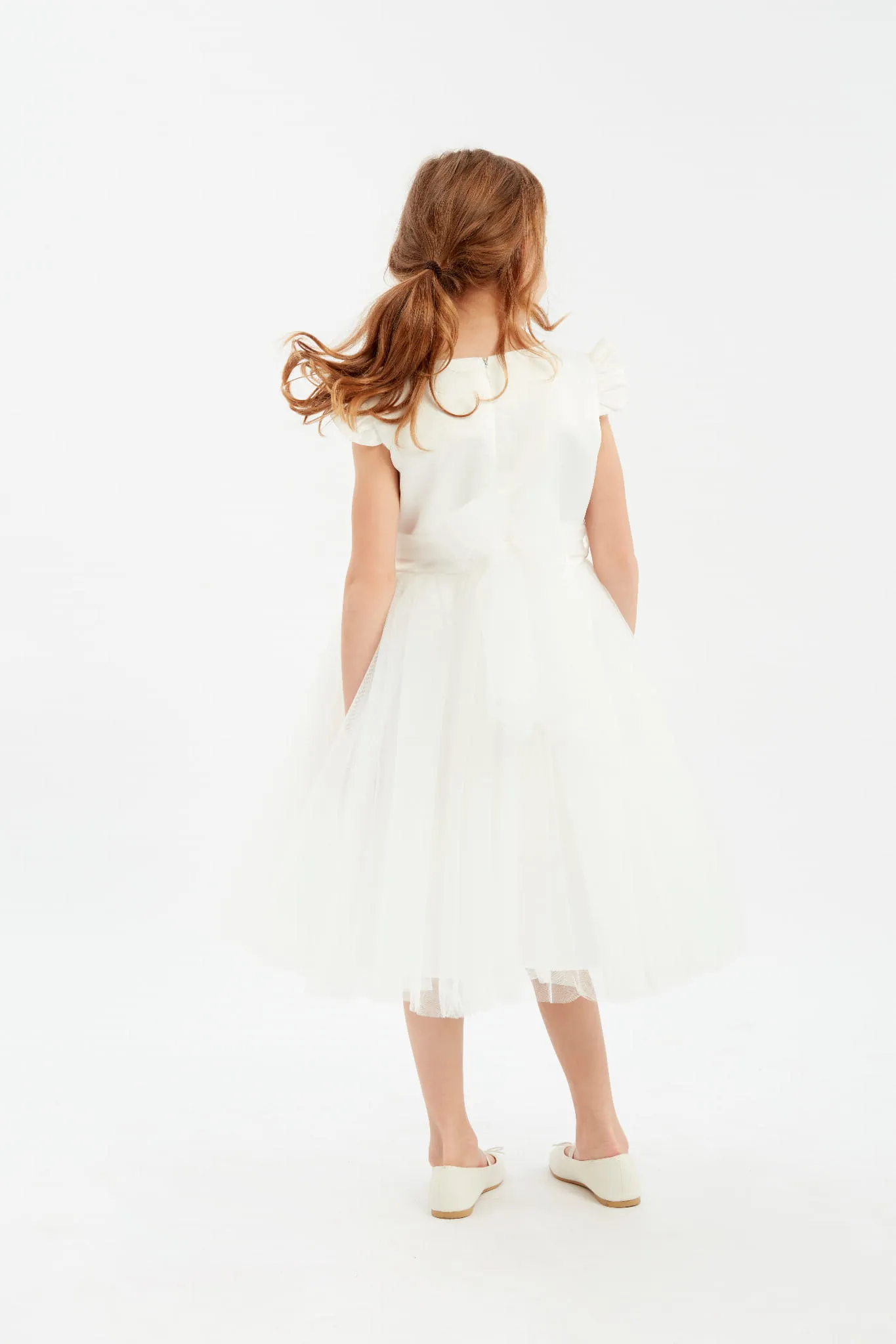 Vestido ceremonia niña Violette blanco