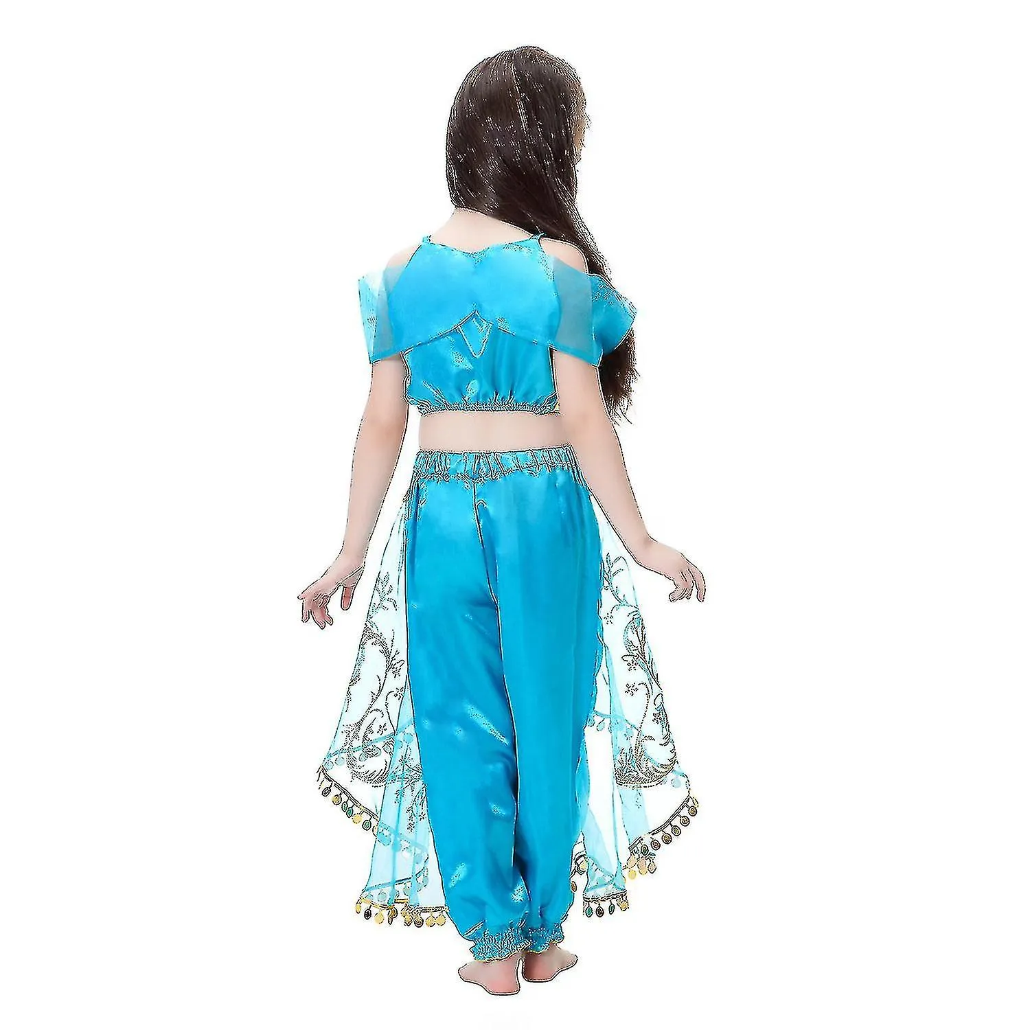 Vestido de baile niños vestido niña Jasmine princesa vestido niña vestido de niña