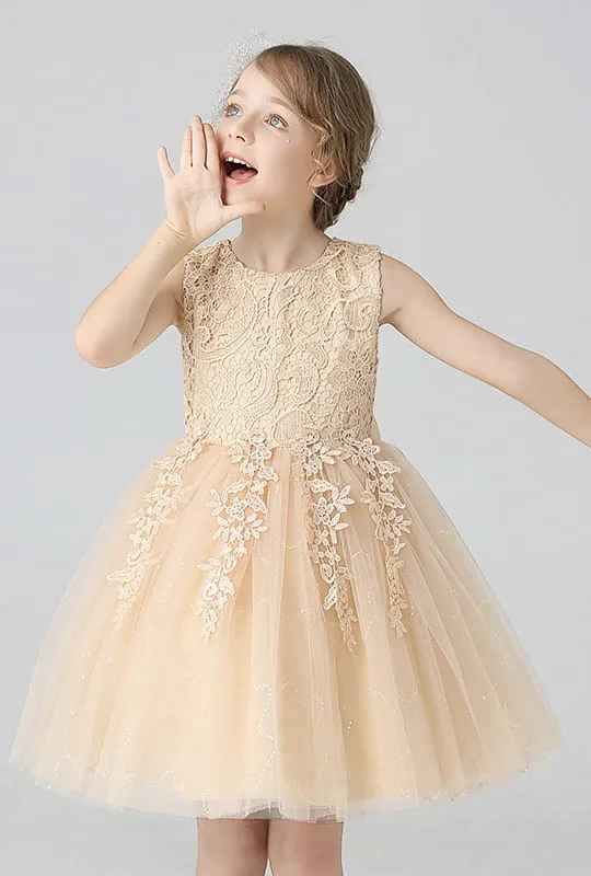 Vestido de niña Evelina beige