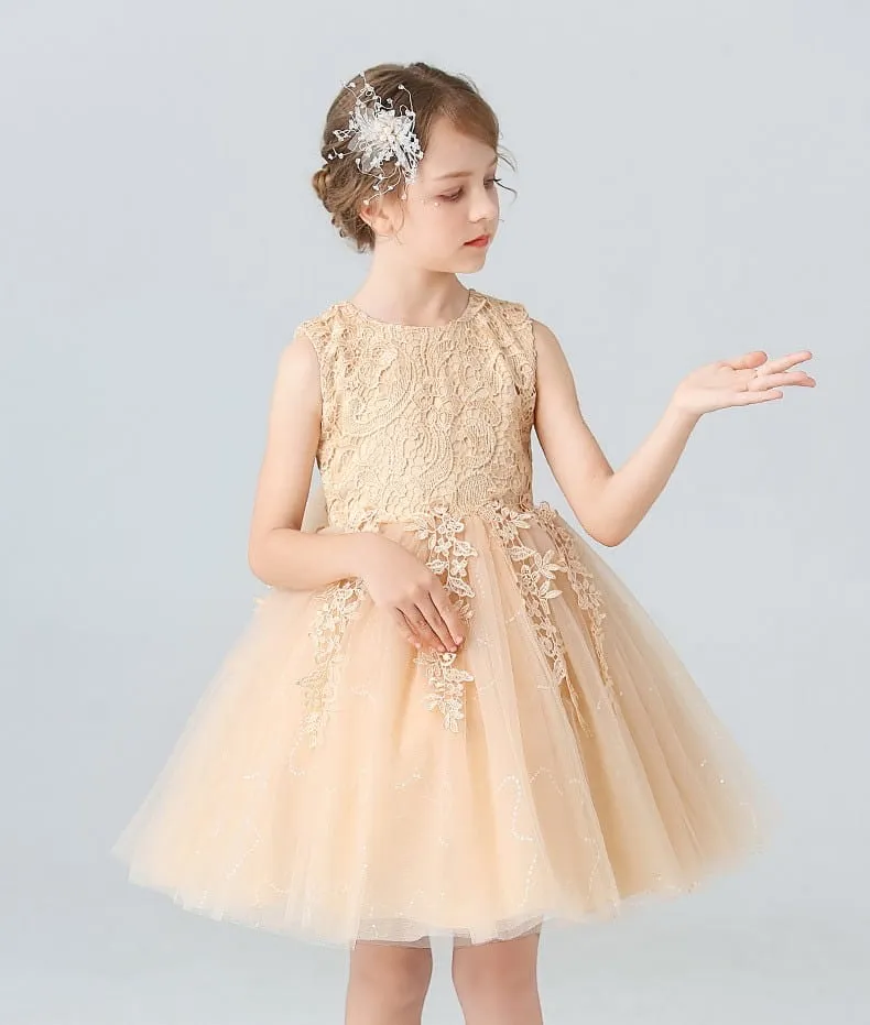 Vestido de niña Evelina beige