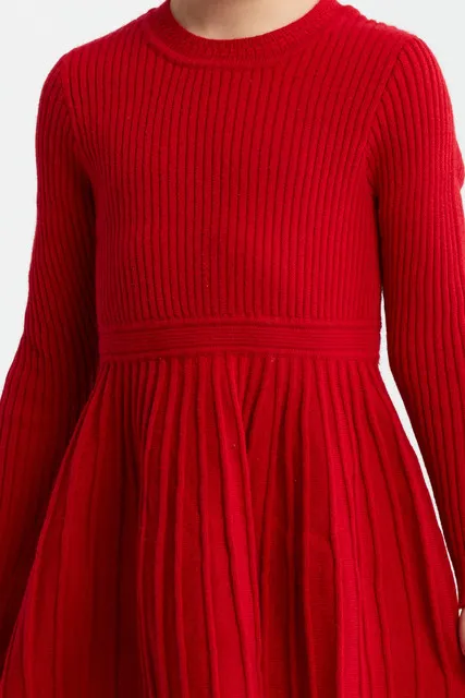 Vestido de niña Nel rojo