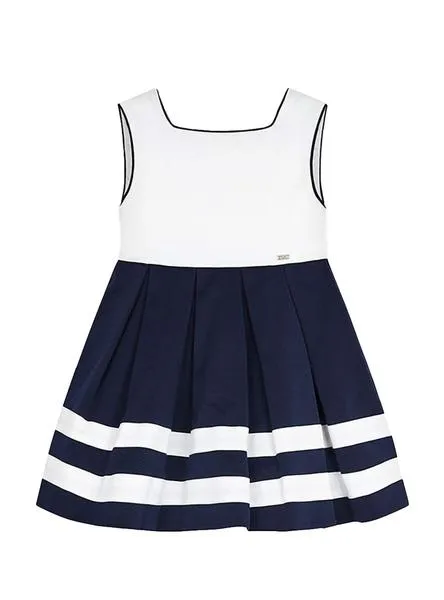 vestido mayoral bicolor para niña