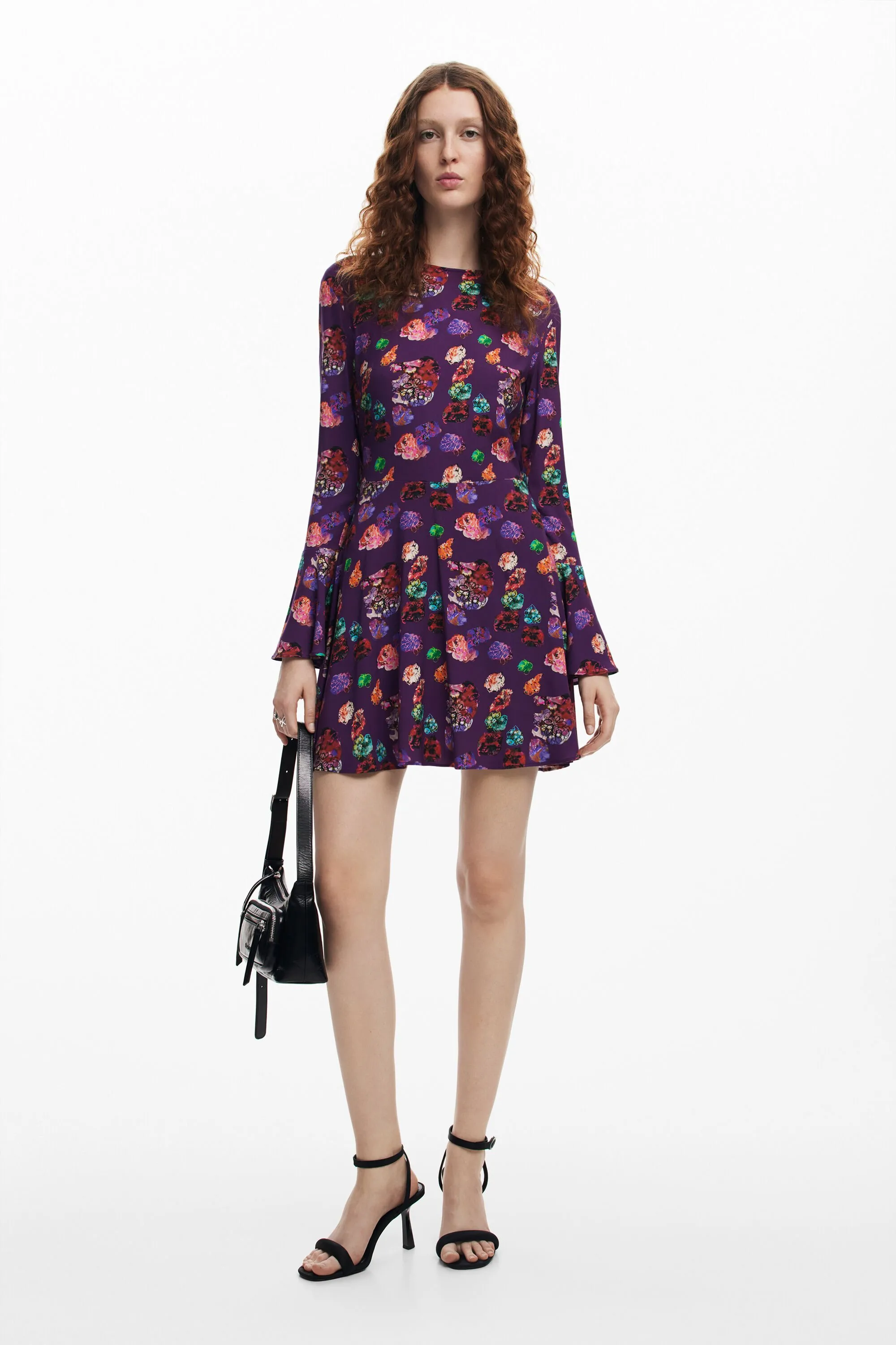 Vestido mini flores M. Christian Lacroix