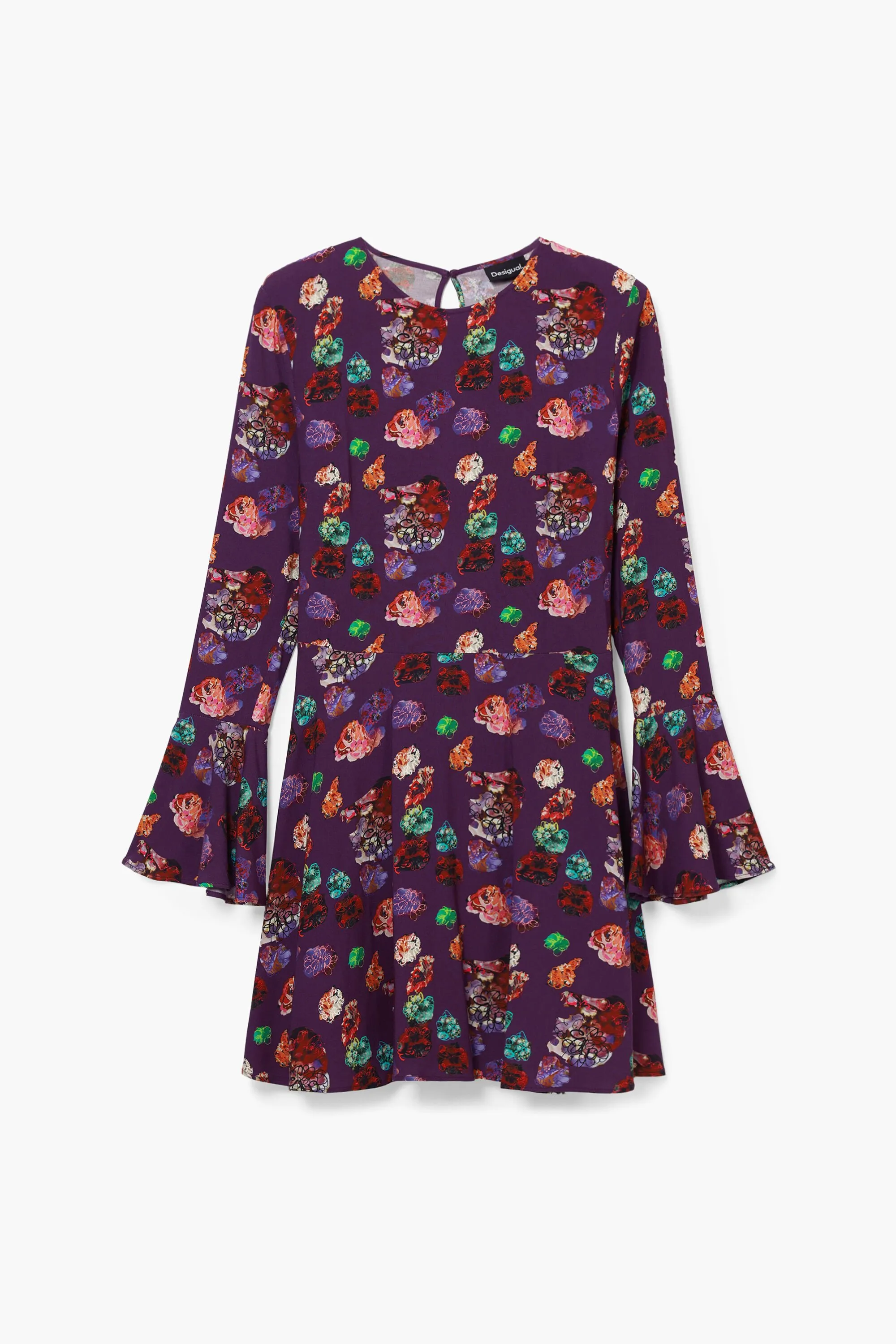 Vestido mini flores M. Christian Lacroix