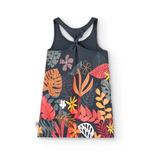 Vestido niña Bóboli estampado tropical