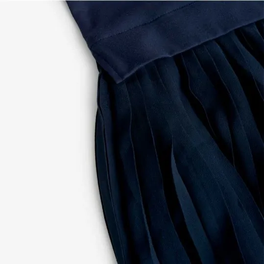 Vestido niña Bóboli marino plisado