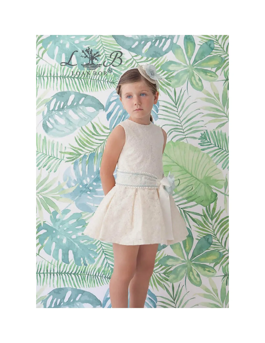 Vestido para niña Agua de Loan Bor Primavera Verano