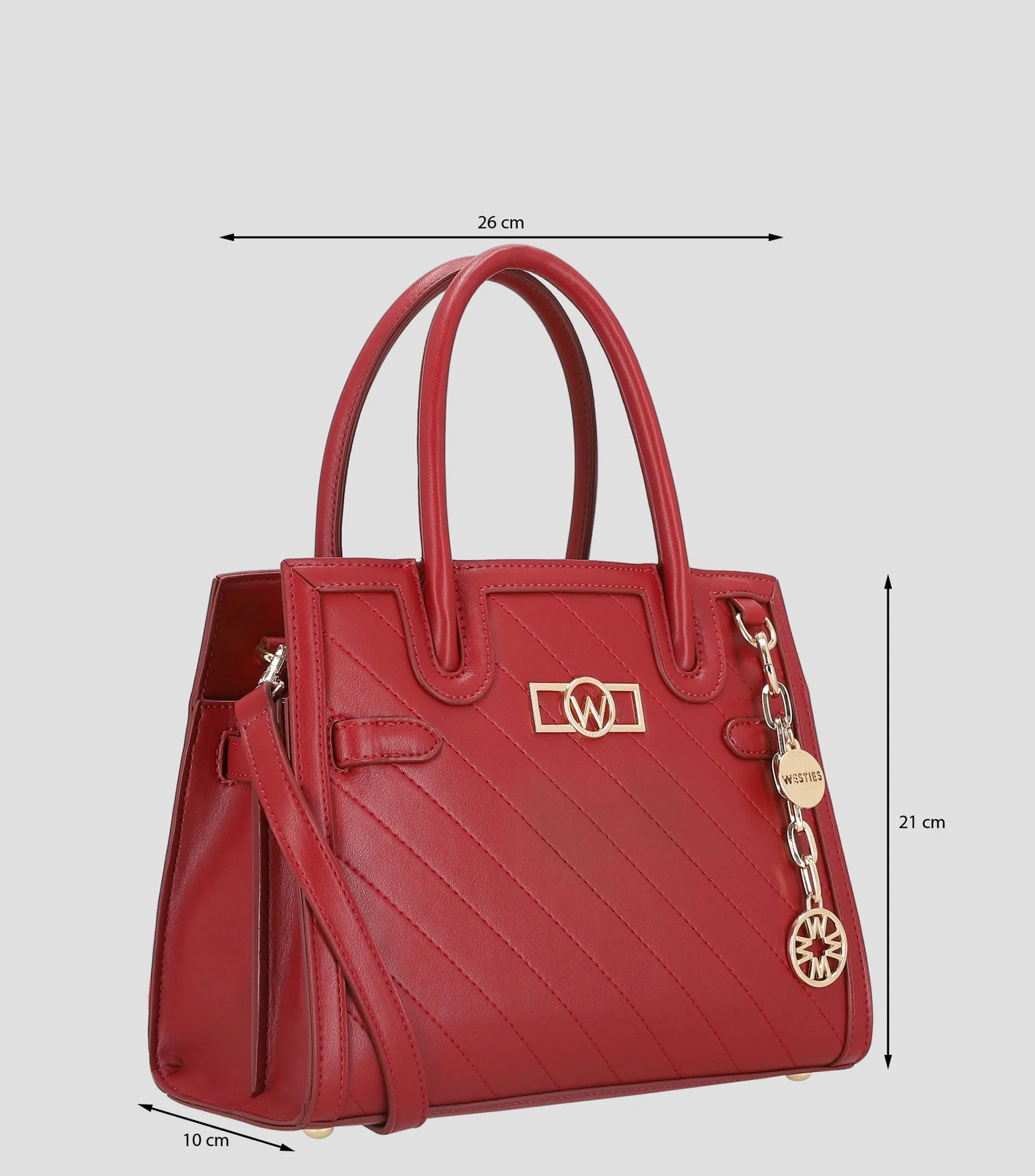 Westies Bolso Satchel con Logo Mujer