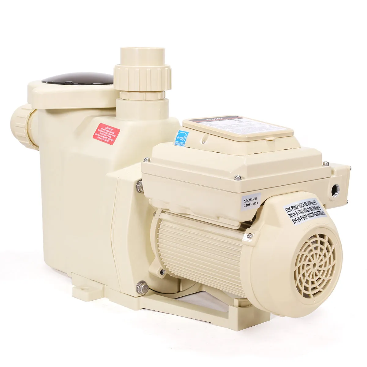 XtremepowerUS 2HP High Flo Pool Pump Variable Speed InGround Spa Pool Motor 230V