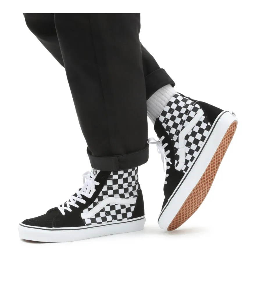 ZAPATILLAS CHECKERBOARD SK8HI NEGRO