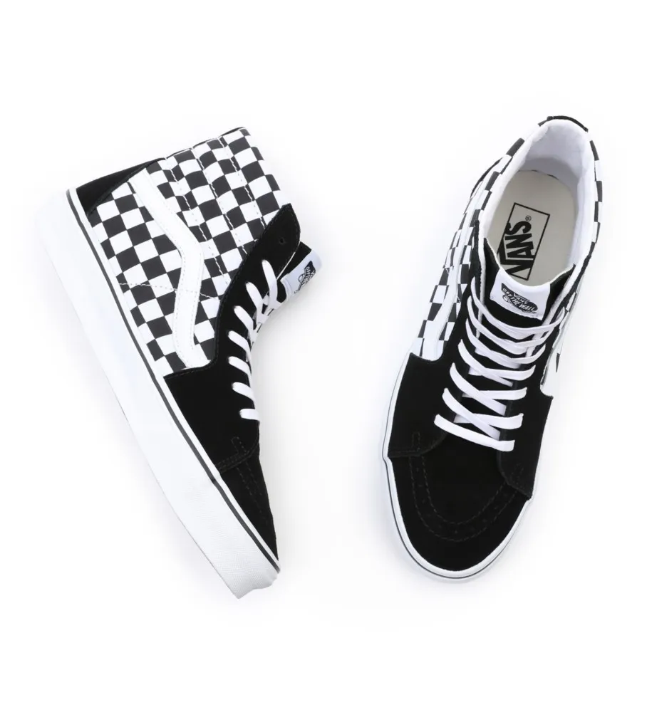 ZAPATILLAS CHECKERBOARD SK8HI NEGRO
