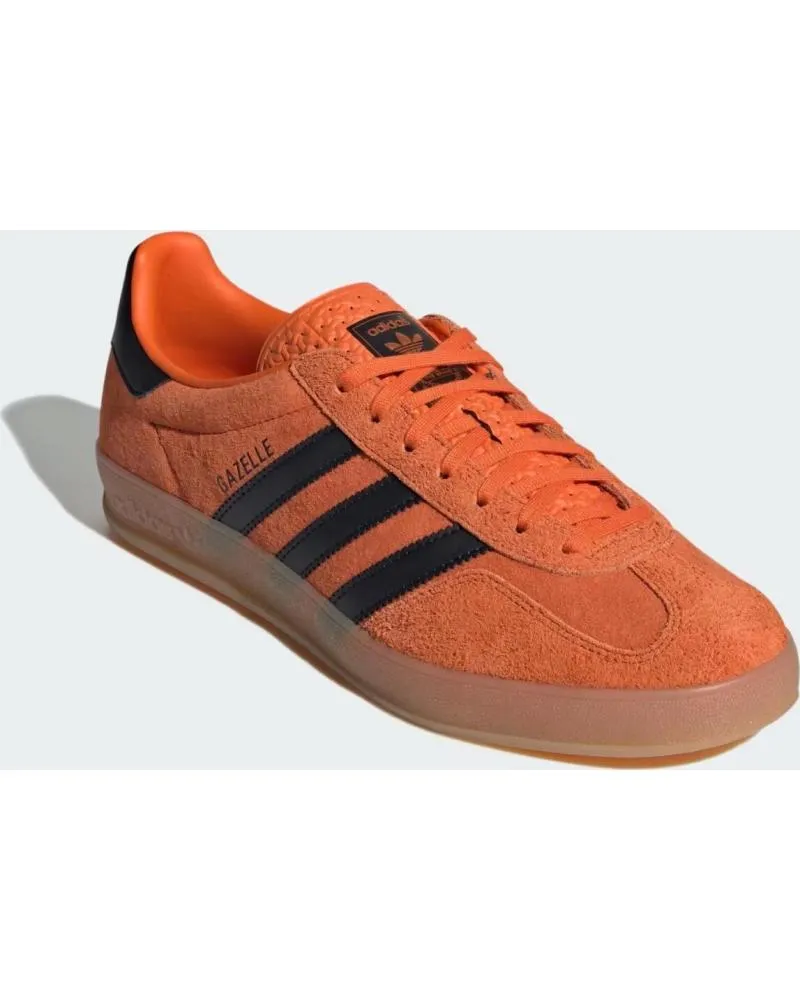 ZAPATILLAS DEPORTE ADIDAS  DE HOMBRE GAZELLE INDOOR JI3905  CORE BLACK  GUM  41 13  ORANGE