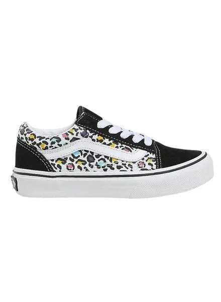 Zapatillas Vans Old Skool Animal Negro Niño Niña