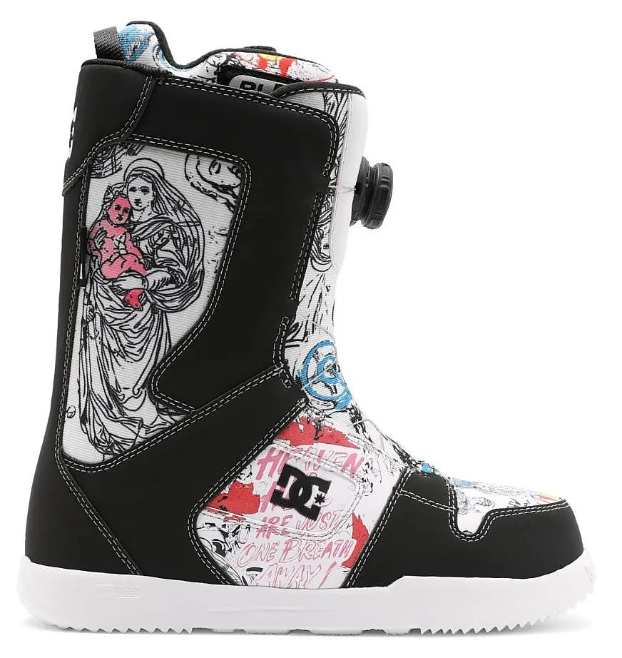 ZAPATOS DC ANDY WARHOL PHASE BOA  TBP/WHITE/BLACK PRINT  MEN´S
