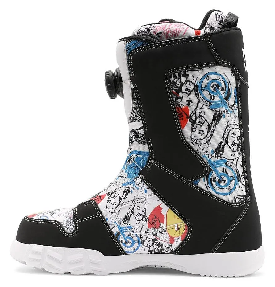 ZAPATOS DC ANDY WARHOL PHASE BOA  TBP/WHITE/BLACK PRINT  MEN´S