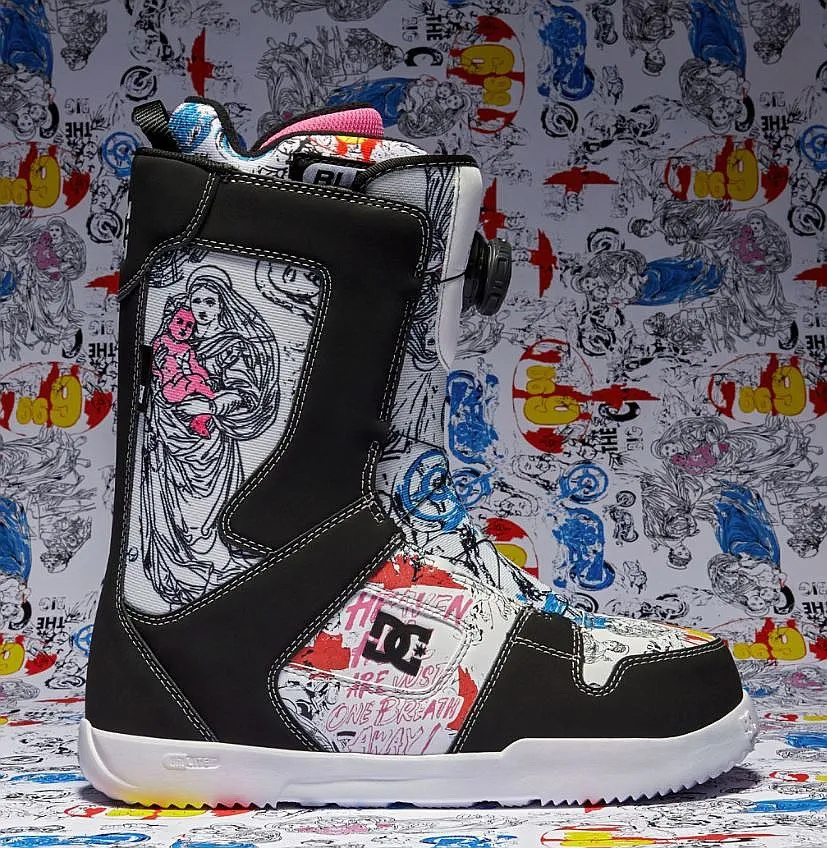 ZAPATOS DC ANDY WARHOL PHASE BOA  TBP/WHITE/BLACK PRINT  MEN´S