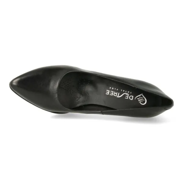 ZAPATOS TACON COMODOS ALTO NEGRO MOD. GABY