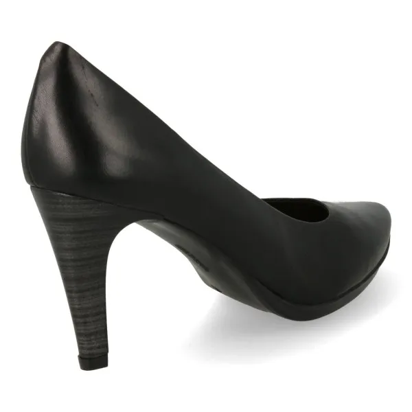 ZAPATOS TACON COMODOS ALTO NEGRO MOD. GABY