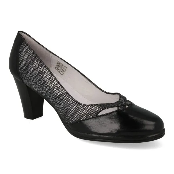 ZAPATOS TACON COMODOS MUJER MOD. MARALA NEGRO