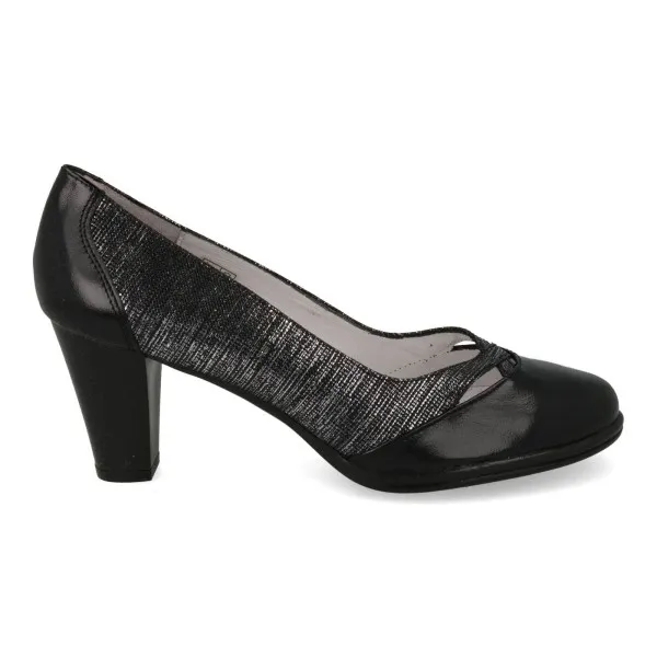 ZAPATOS TACON COMODOS MUJER MOD. MARALA NEGRO
