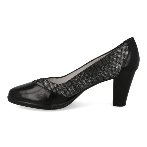 ZAPATOS TACON COMODOS MUJER MOD. MARALA NEGRO